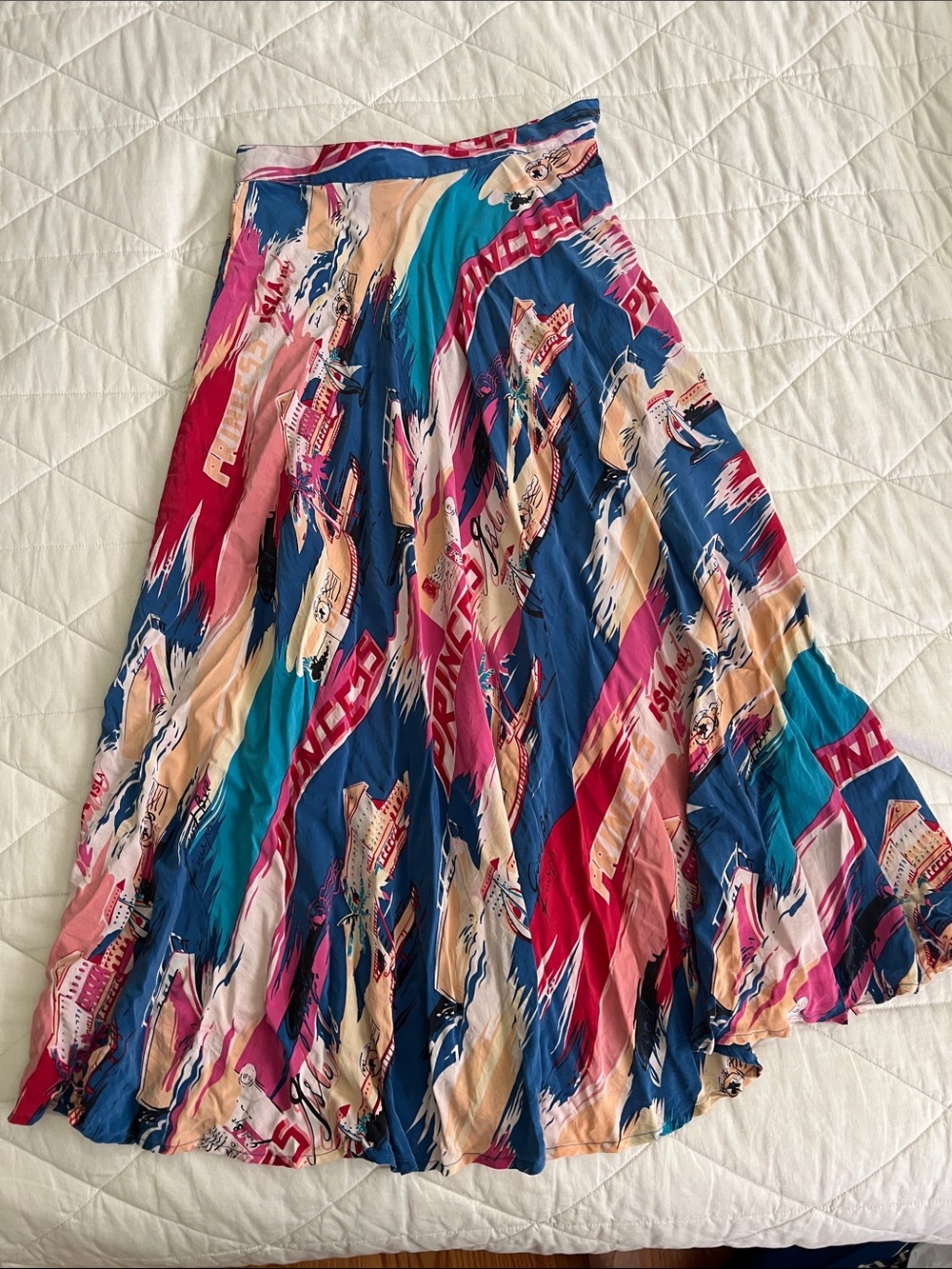 Vintage Breeches Silk Skirt size 10 / fits like a small - see mannequin